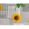 Karina Home Grey and Yellow Sunflower Wipe Clean Tablecloth Vinyl