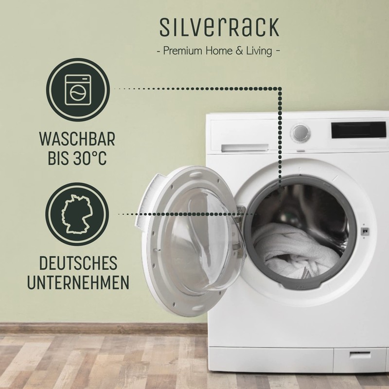 SilverRack Bath Mat 69 x 36 cm (White Pebble Stone