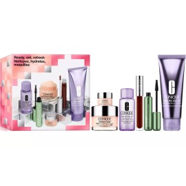 Clinique Ready Set Refresh Skincare Makeup Gift Set 6 in 1 NEW