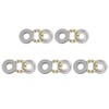 sourcing map 5pcs F8-19M Thrust Ball Bearings 8mm x 19mm