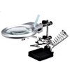 LEOFLA Magnification Lens with LED Table Light and Arms Pliers