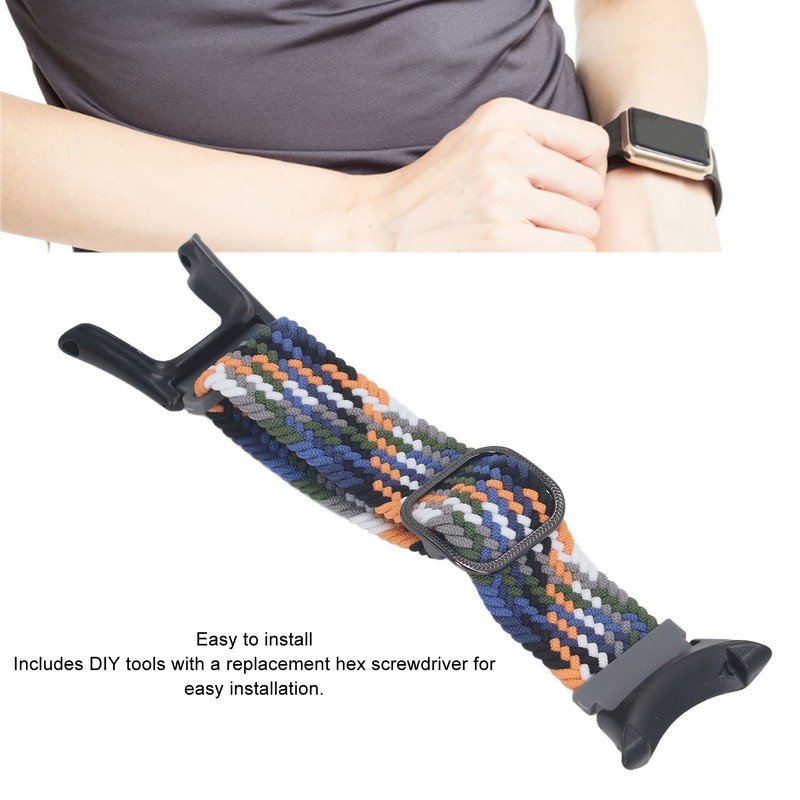 Nylon Weaving Watchband Adjustable DIY Installation Weaving Watch Strap Unisex