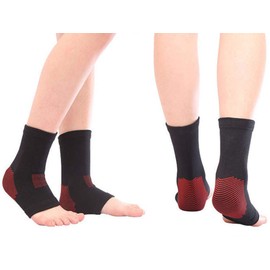 SOLACE CARE Compression Ankle Support | Breathable Ankle Protect Mountaineering Ankle Brace | Improves Blood Circulation | Relieves Plantar Fasciitis Arthritis Sprains Swollen Tendons | UNISEX (BLACK)
