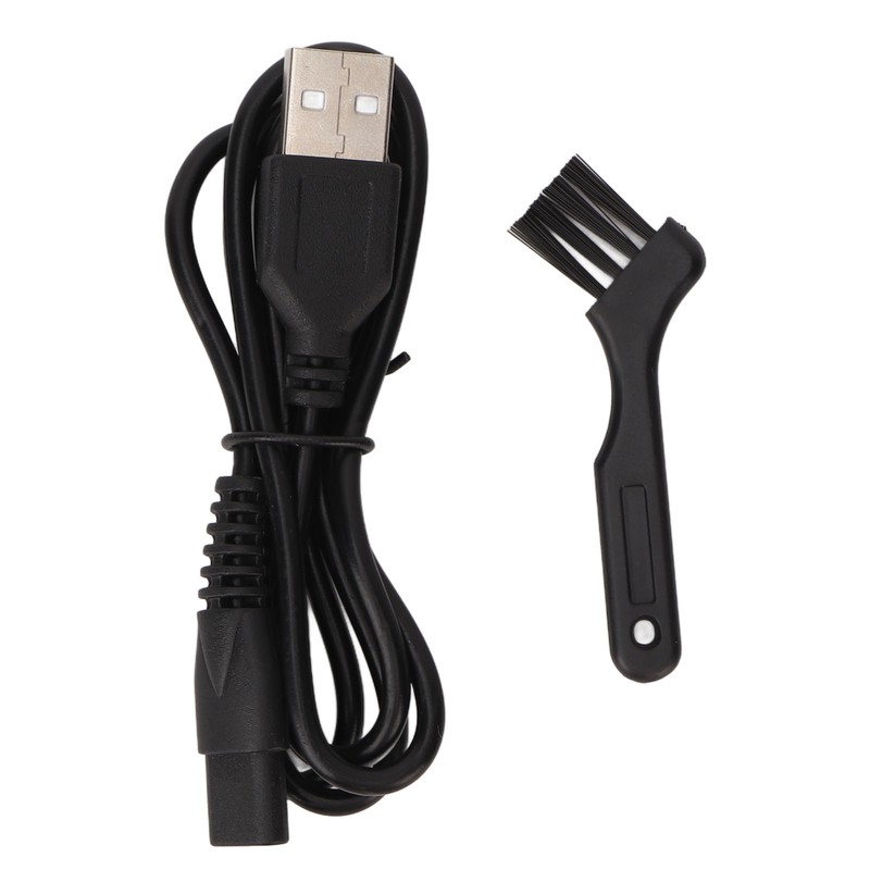 Rechargeable Beard Trimmer Blue USB Waterproof Portable Electric Hair Clipper