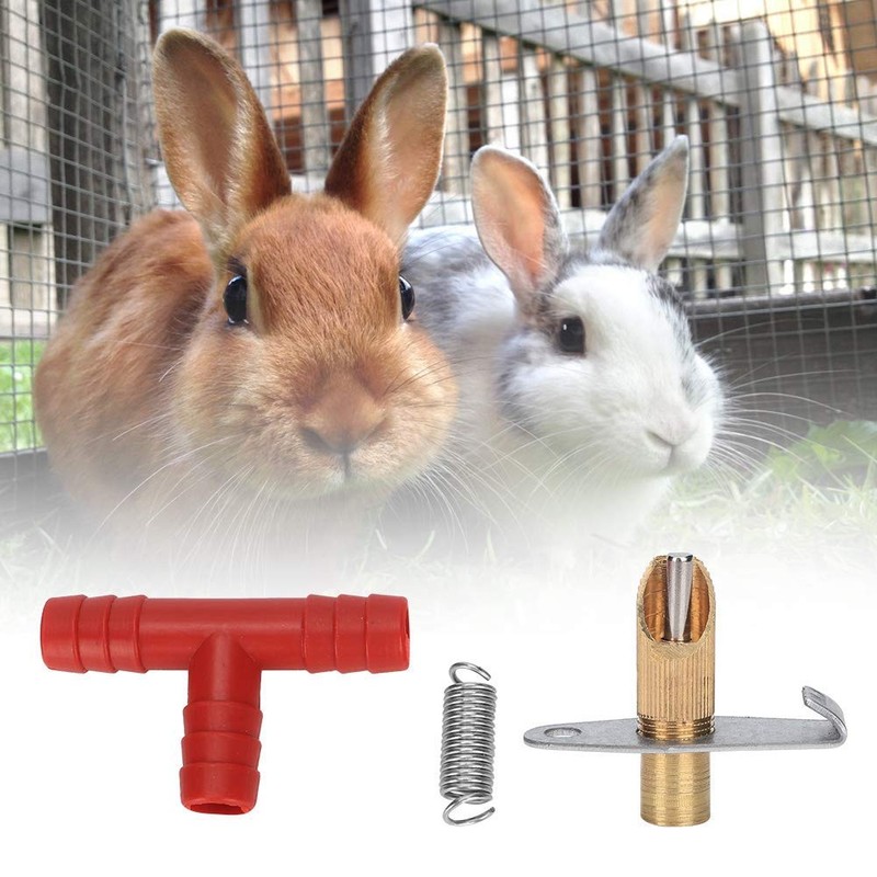 Hffheer 100PCS Rabbit Water Nipple Automatic y Drinker Poultry Water