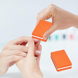 YPYMOD Pack of 30 Nail File Blocks, Professional Buffer Nail Files, Sanding Blocks, Nail File Manicure Tool, for Manicure, Pedicure and Nail Modelling (Orange Colour)