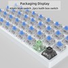 Mciepny Zhouwang 45pcs Clickers for 3D Prints Blue Clicky Keyboard