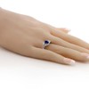 Gem Stone King 1.02 Cttw Anillo de Plata de Ley