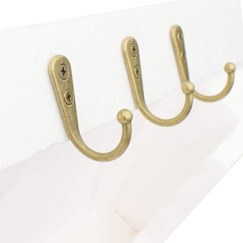 Alele Single Prong Hook Hanger,Robe Towel Hooks,Zinc Die Cast, Set