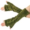 Purwonder Women's Velvet Arm Warmers Design No. 14 -