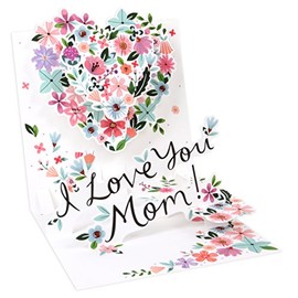 Treasures Up With Paper Pop-Up Greeting Card - Heart for Mom