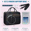 RAINSMORE Laptop Bag 17.3 Inch Briefcase for Women Waterproof Computer