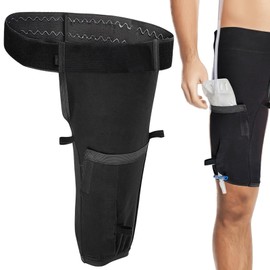 Catheter Leg Bag Holder, Urine Leg Bag Holder Cover with Belt, Leg Bag Holder Urinary Incontinence Catheter Accessories, Fixation Catheter Sleeves, Leg Bag Sleeve for Incontinence Urine Bag (L)