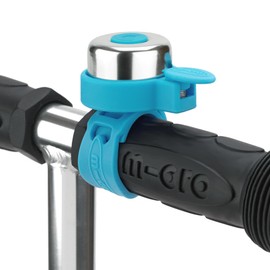 Micro Scooters | Bike/Scooter Plain Handlebar Bell | Kids Bike Accessories | Loud | Waterproof | Boys & Girls | Aqua
