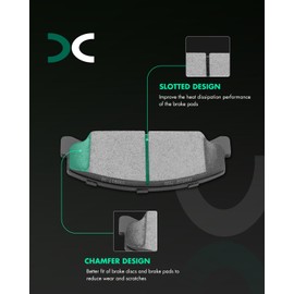 SCITOO Disc Brake Pads Kits D906-7896 Semi Metallic Front Brake Pads Set Fit For Lexus For ES300 2002-2003,For Lexus For ES330 2004-2006,For Toyota For Avalon 2005-2007