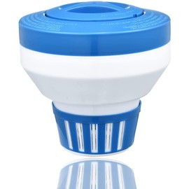 Pool Chlorine Floater, 7.5" Large Floating Chlorine Dispenser, Optimal Pool with Adjustable Release for Indoor & Outdoor Swimming Pool Hot Tub