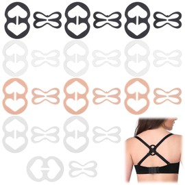 BOHUIZ 24 Stück Unsichtbare BH Träger Clips, BH Clips für BH Träger Rücken BH Klammer Rücken für Fitnesssport Verhindern Schultergurte Rutschen Volle Körbchengröße