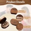 Huipalon Walnut Engagement Ring Box Wooden Ring Box Engraved with