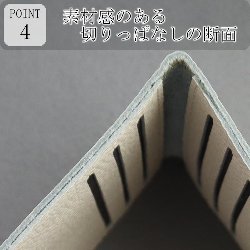 Site Specialty Thin Card Case, Cowhide Leather, Black