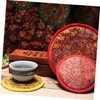VICASKY 2sets Singing Bowl Pads Buddhist Bowl Mats 2-pack Soft