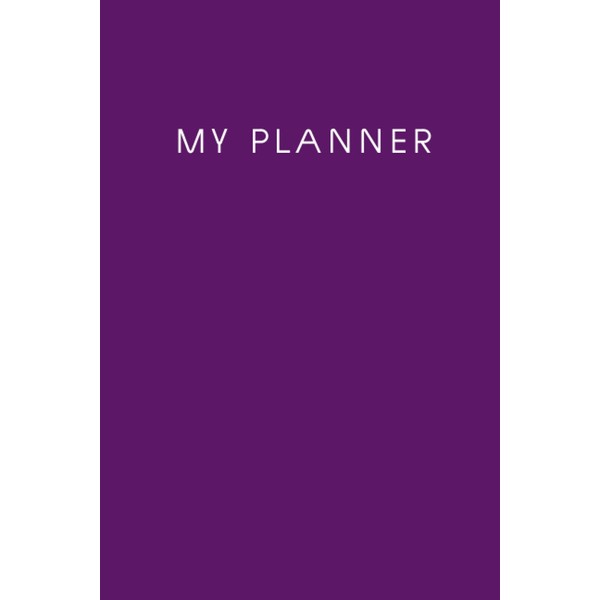 Yearly Planner With Ground Purple Color Cover Design: Journal Notebook