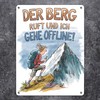 Der Berg ruft Metal Sign XL in 21 x 28