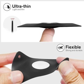 Airtag Wallet Holder Airtag Card Holder 2-Pack, Ultra Thin Card Case for  Airtag, Lightweight Airtag Card Holder for Wallet, Purse, Handbag, Keys, Clutch Bag, Black/White - Color: Black/White