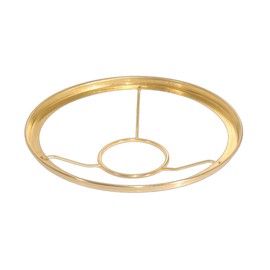 B&P Lamp® 7" Fitter, Shade Ring Holder for No. 2 Queen Burners **10622, **10622A, **10624A. Polished & Lacquered Brass