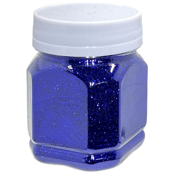 Shimmering Glitter Powder Glitter Powder for Crafts and Embellishing Cards, Colorful Glitter for Decoration (Dark Blue 115g)