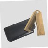 Healvian 1set Folding Wooden Beard Comb Protective Case Compact Travel-friendly