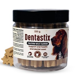 Richpet Dental Sticks for Dogs (Calcium Milk Flavour 7.7 Ounce) Imported from Gnawlers | Dogs Dental Treats for Small Medium & Large Dog | Teeth Cleaning Chews That Freshen Breath & Reduce Tartar