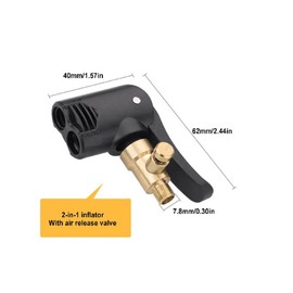 SJBAUTYO Car Tyre Air Chuck, Car Valve Lever Plug Tyre Valve, Tyre Air Chuck, Air Pumps, Clip, Thread Nozzles, Valve Connection Adapter for Car, Truck, Tyre Inflator