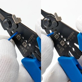Hozan P-978 Wire Stripper for Medium and Thick Wires Single Wire AWG 22-14 Stranded AWG 24-16