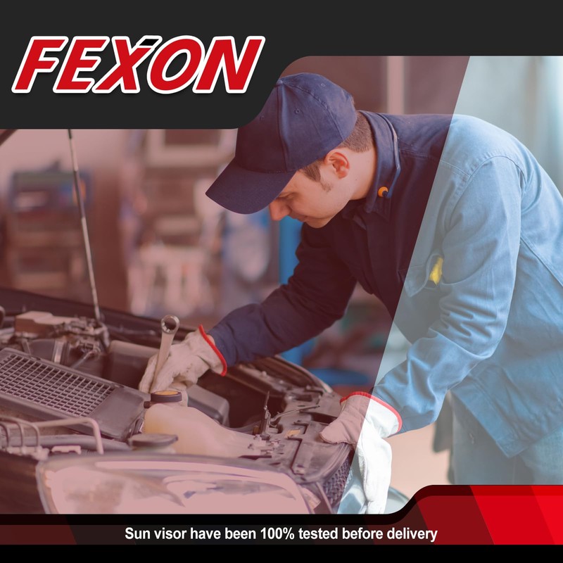 FEXON Driver and Passenger Side Sun Visor with Updated Bright