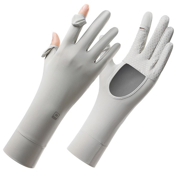 Famimor Women's UV Protection Gloves, New Long Edition, Patent Palm