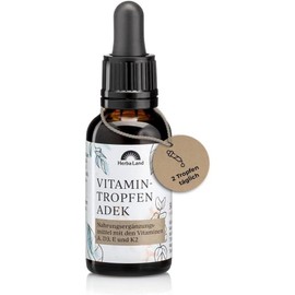 Herbaland Vitamin Drops ADEK 30ml, 1 piece / 허벌랜드 비타민 드랍스 ADEK 30ml, 1개