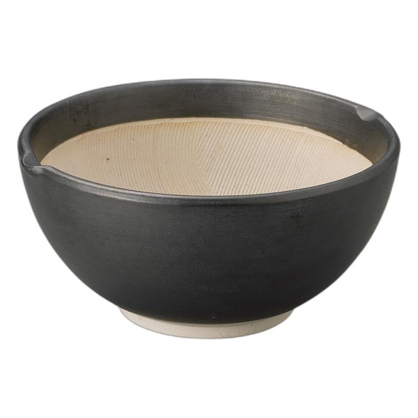 Black Mat Ripple Round Mortar No. 5.5 [6.8 x 6.5