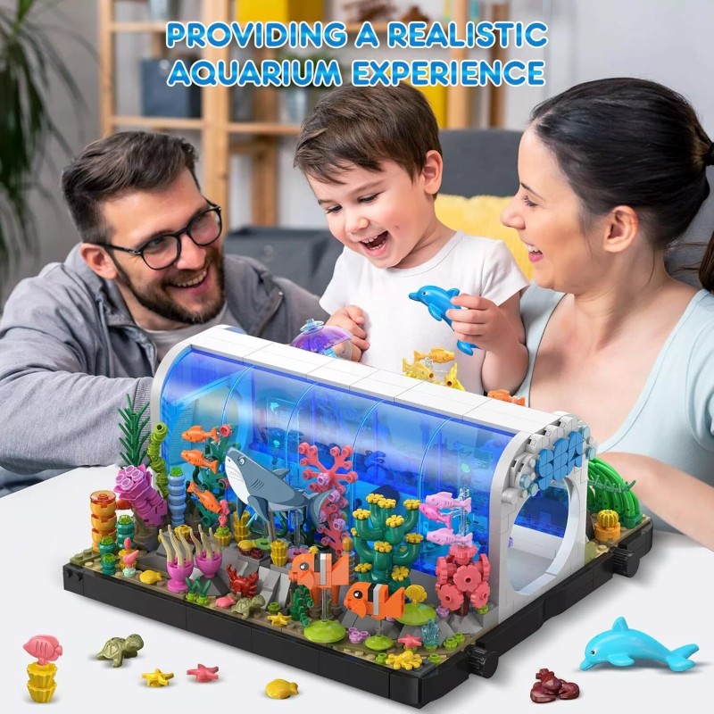 HOGOKIDS Aquarium Building Sets - 2 Styles Oceanarium Building Toy