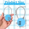 16 Pack Combination Lock, 3 Digit Outdoor Waterproof Code Padlock