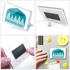 Classic Rectangle Magnet with Stand - Peak District National Park England - Fridge Locker Office Whiteboard Toolbox #60673