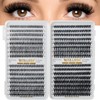 RITALASH 384PCS 4 Style Cluster Lashes Book Individual Lashes Clusters