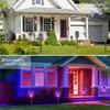 Solar Outdoor Lights 6 Pack, Purple Torches With Flickering Flame,