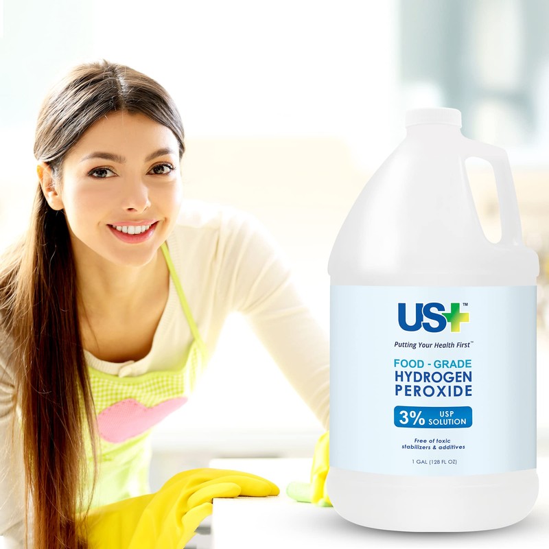 US+ Food Grade 3% Hydrogen Peroxide - Versatile All-Natural Cleaner