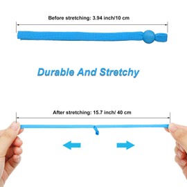 200 Pieces Elastic Cord with Adjustable Buckle Adjustable Earloop Cord Sewing Elastic Strap Elastic Band Cord with Adjustable Buckle for DIY Craft, Adults and Kids (Mixed Colors)