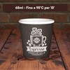 Eurocali 200 Espresso Paper Cups 65 ml Biodegradable Coffee Disposable