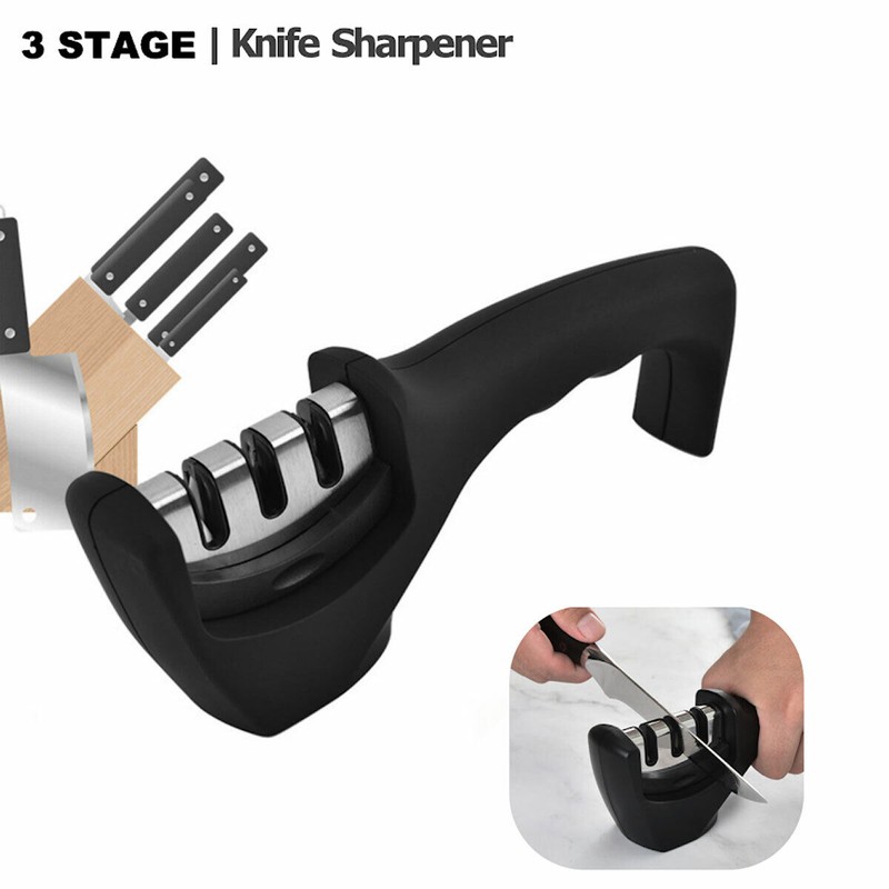 Unbranded Knife Sharpener 3 Stage Professional Ceramic Tungsten Kitchen Sharpening