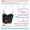 SANRILY 4 Button Key Fob Case for Jeep Wrangler JL