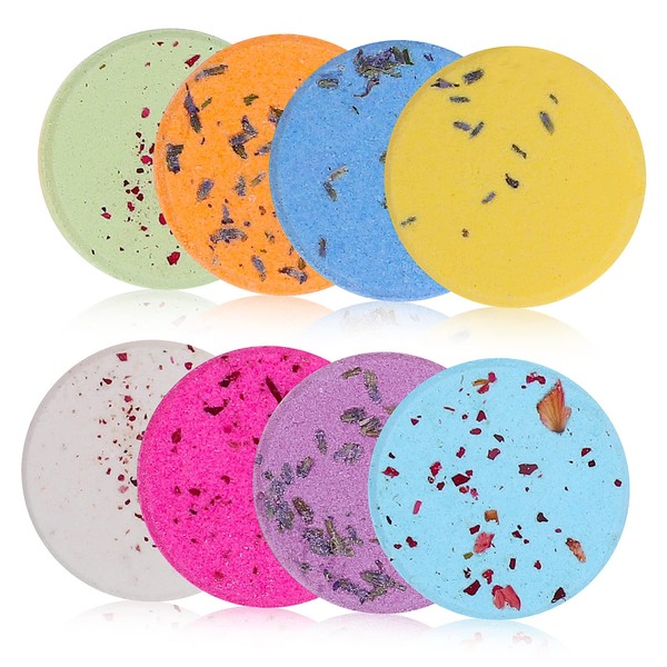 NOLITOY 8 Pack Relaxing Shower Tablets Aromatherapy Essential Oils for