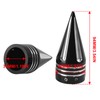 AQIMY 2pcs CNC Front Axle Nut Cover Aluminum Alloy Black