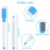 HRLORK 10pcs Mini Whiteboard Pens 9 Colours Magnetic Erasable Markers